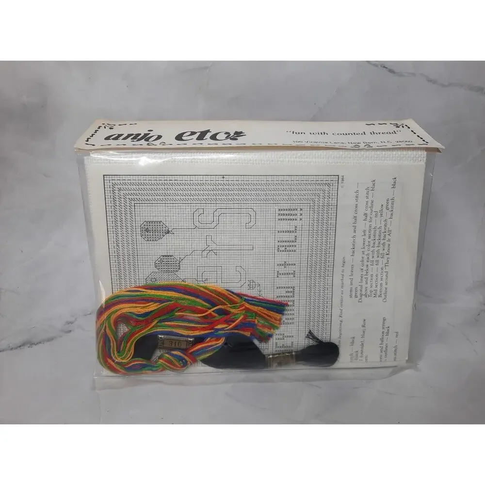 Vintage Anjo Etc Counted Cross Stitch Kit Ask Teenagers They Know It All